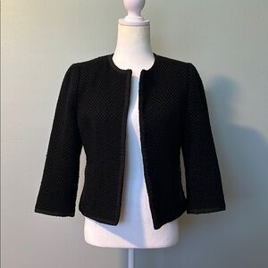 Black Textured Blazer